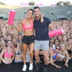 Kayla Itsines and Tobi Pearce. Photo The Advertiser.