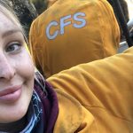 Sarafina Marmoris as a female volunteer firefighter with CFS