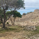 The archaeological site of the ancient theatre of Paphos.