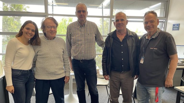 Professor Yiorgos Anagnostou visits The Greek Herald’s office in Sydney