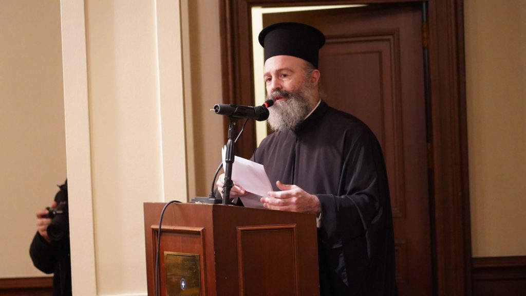 Archbishop Makarios of Australia in Constantinople for launch of his new book. Photo VEMA.