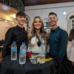Eleni Tzimas and two recruits of the newly-formed Papaflessas Youth Club.