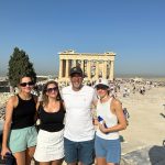 Emali-Amalia and her family at the Akropolis in Greece.