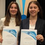 Georgia Linardou received an award for German though she is still in Year 11 while her sister, Sofia Linardou excelled with an ATAR of 99.2. Both have only been in Australia for three years.