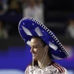 Greece’s Maria Sakkari ended a lengthy WTA title drought in winning the Guadalajara Open. Photo EPA.