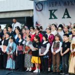 Greek Christma Carols in Melbourne stage Photo Kostas Dedes.