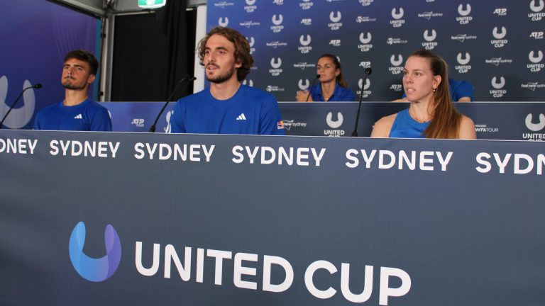 ‘Same Greeks, different city’: Team Greece arrive in Sydney for United Cup