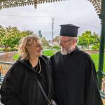 Sofia Kotanidis and Fr Vasilios Kourtessis.