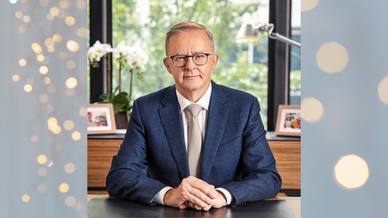 Prime Minister Anthony Albanese wishes Australians a happy Christmas