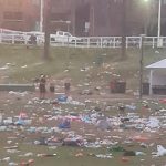 Sydney’s Bronte beach after partygoers left masses of trash following their Christmas Day celebrations in 2022. Photo NewsWire.