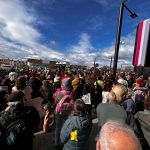 The greater community attends ‘Hands Around Preston Market’ event organised by the Save the Preston Market Action Group. 2