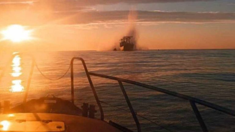 Greek-owned ship struck by explosion in Black Sea