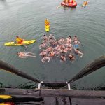 27 divers took part in this year’s cross-catching ceremony at Port Melbourne