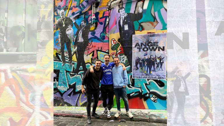 ‘ANGE TOWN’ takes over Melbourne’s Hosier Lane
