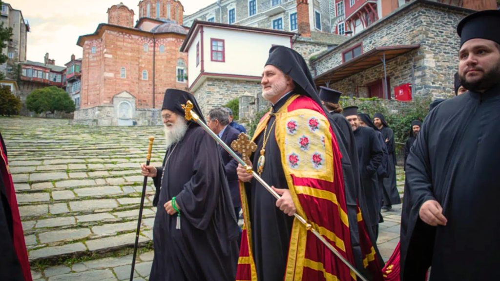 Archbishop-Elpidophoros-at-Mt.-Athos-at-a-previous-visit-to-Mount-Athos.-Photo-Vatopedi-Monastery.j