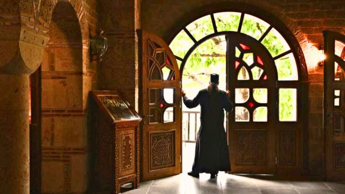 Mount Athos monasteries oppose visit of America's Archbishop over same-sex baptism. Photo K News.