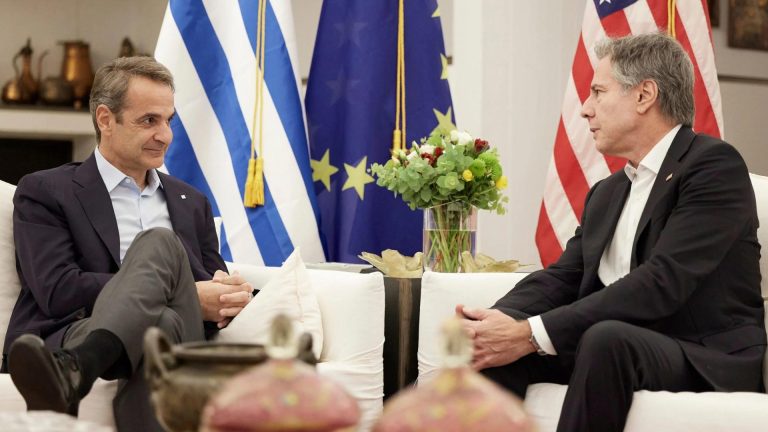 Greece’s Prime Minister meets with US Secretary of State