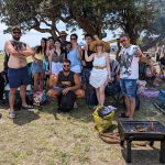 The Foundoulakis and Artemios clans enjoy a barbeque