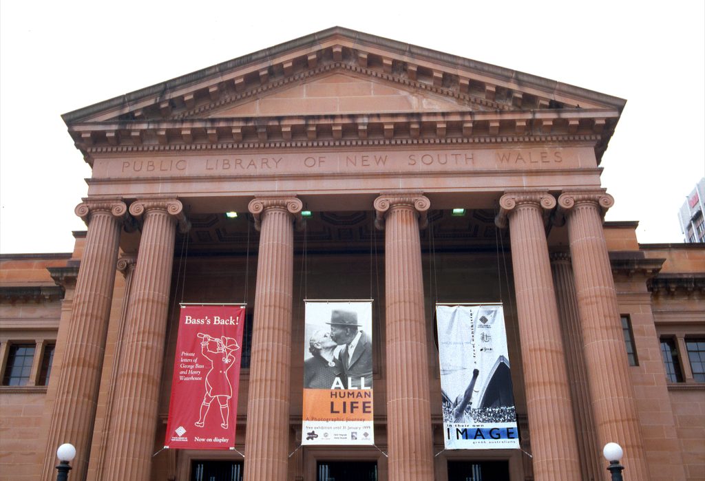 The outside of the State Library NSW. Effy's exhibition was on show there from Sept 1998 to Jan 1999.