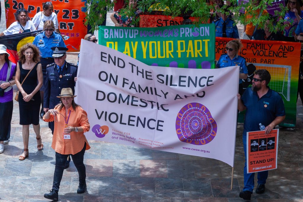domestic violence march