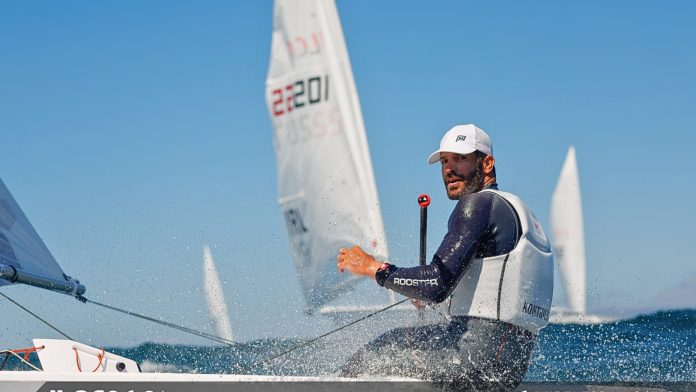 Paul Kontidis continues elite sailing legacy at Adelaide World Championships. Photo Elemesos.