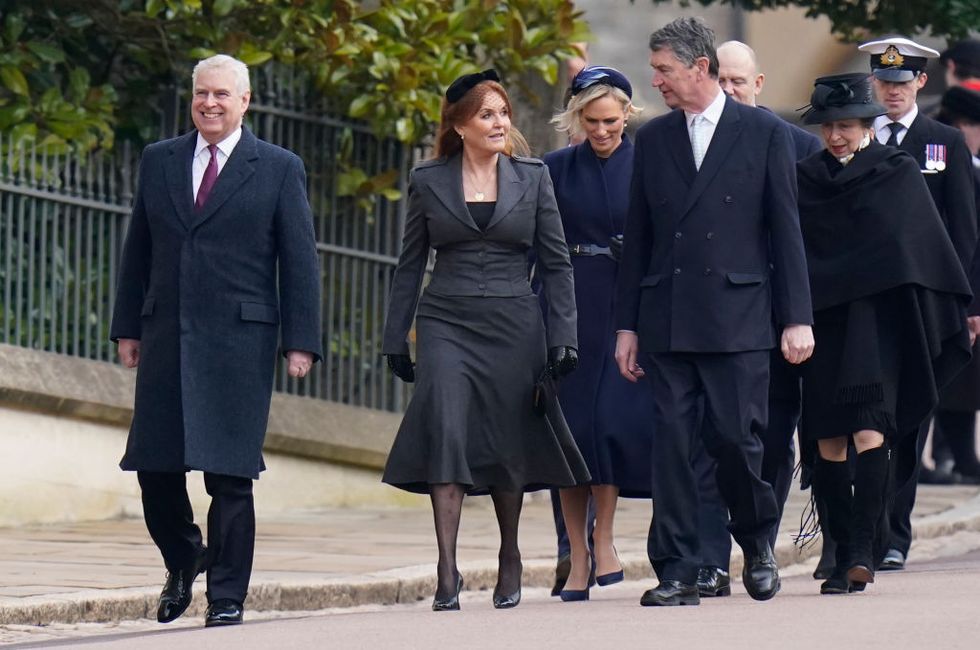 Prince Andrew, Sarah Ferguson were among a few of the British royals present.