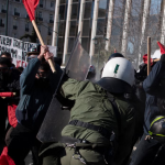 Student protests in Athens turn violent, disrupt exams as debate rages over private universities. Photo Independent.