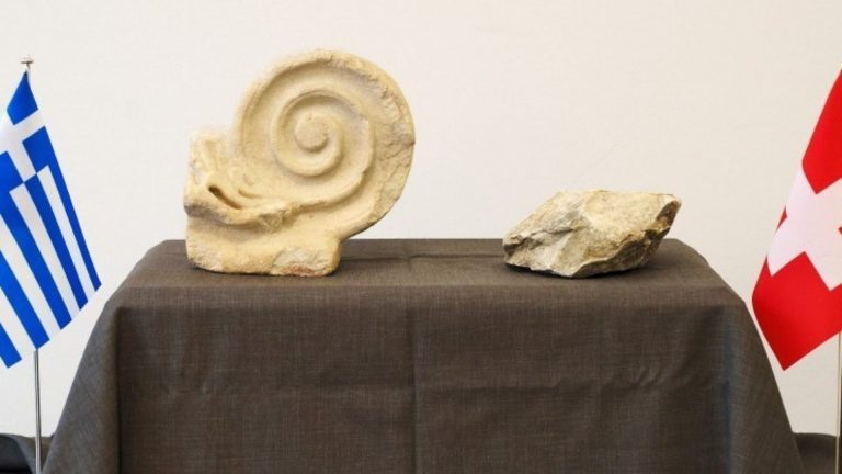 Two antiquities repatriated from Switzerland to Greece
