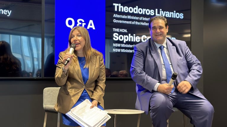 Postal voting and Greek economy: Hot topics at breakfast event with Greek Minister