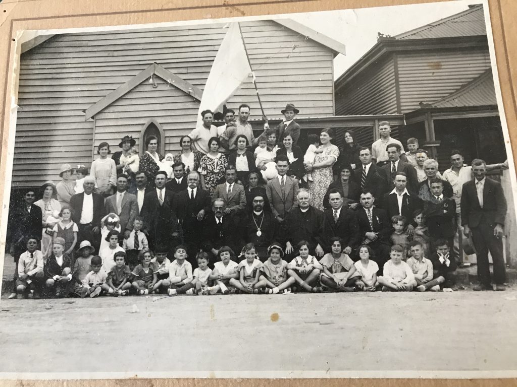 1933 Port Pirie Greek School students and members of the Greek community in 1933.
Photo courtesy:   Rose Cominos (Spartalis)
8. Nick Seindanis with sister Koula Korniotakis. 
