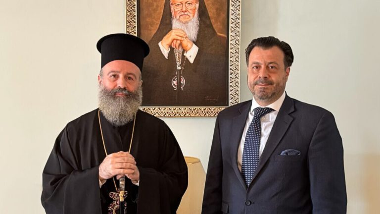 Archbishop Makarios of Australia meets with Consul General of Greece in Melbourne