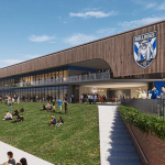 Artist impressions of the proposed Bankstown Centre for Excellence at Belmore Sports Ground.