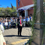 Hon. Michael Brown MP Member for Florey lays wreath. paying respects.