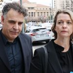John Tsalapatis leaving Adelaide Magistrates Court with his lawyer. Photo NCA NewsWire David Mariuz. Photo Adelaide Now.