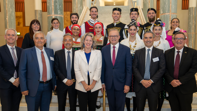 Hellenism on proud display at Australia’s Parliament House to mark Greek National Day