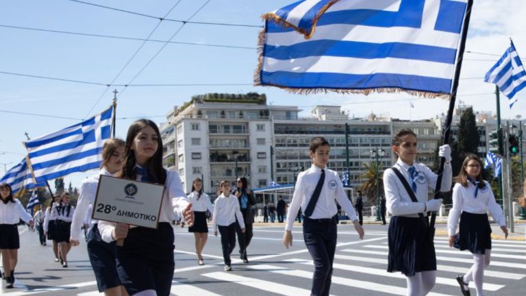 Celebrating Greek Independence Day in Greece: A student parade of pride and patriotism