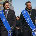 Mitsotakis and Trudeau attend Greek Independence Day Parade in Montreal. Photo amna.gr.