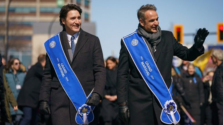 Leaders of Greece and Canada attend Greek Independence Day parade in Montreal