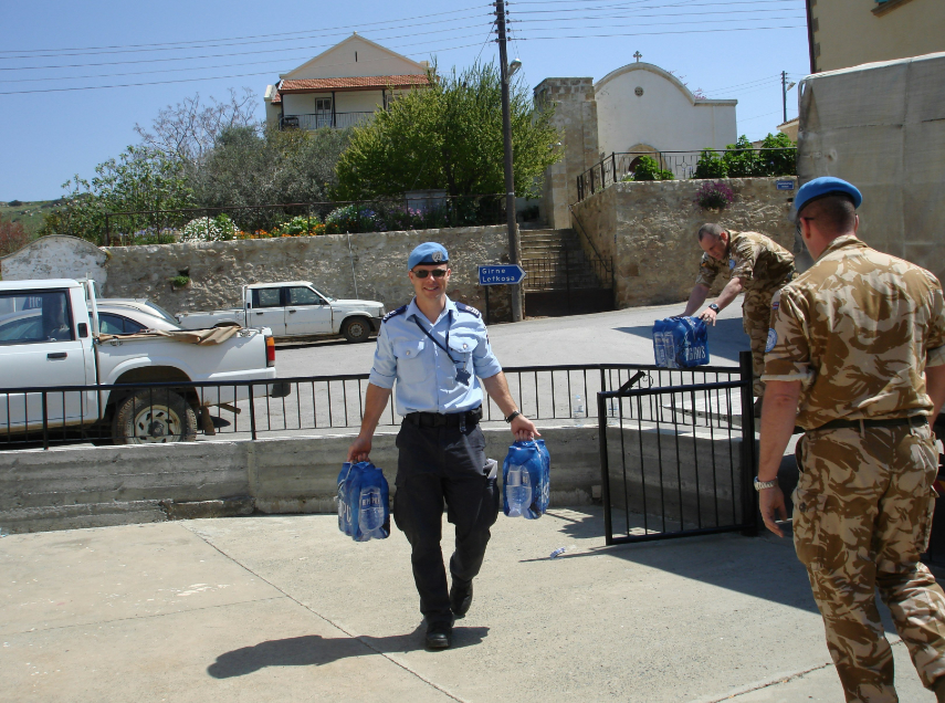 60th anniversary of the United Nations Peacekeeping operations in Cyprus. Photo: AFP.