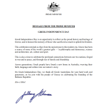 anthony albanese greek independence day message