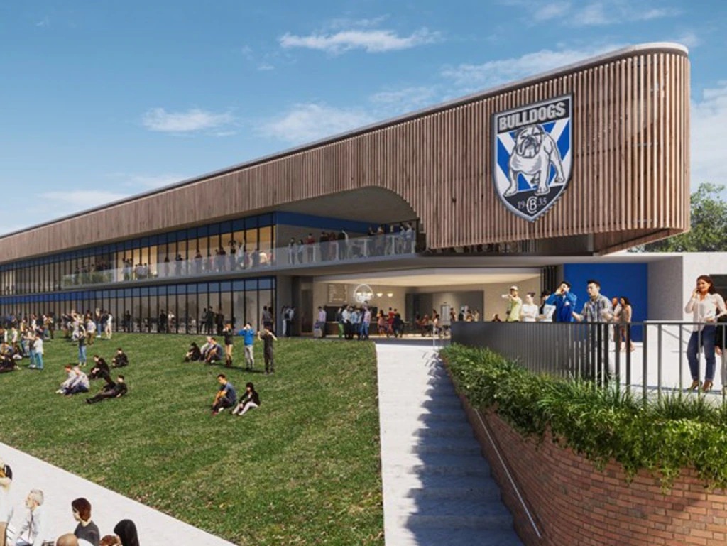 Artist impressions of the proposed Bankstown Centre for Excellence at Belmore Sports Ground.