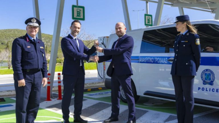 Greek police force acquire first electric highway patrol