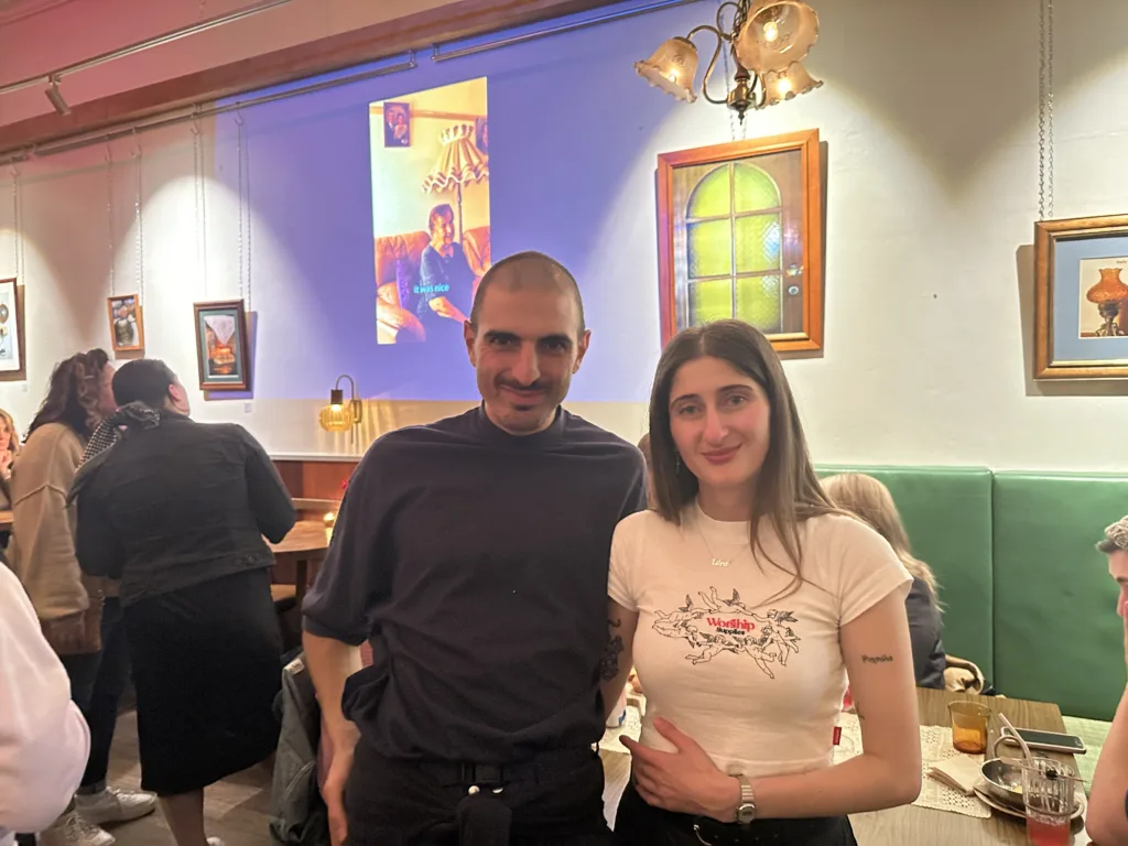 Capers Thornbury co-owner Christian Evripidou and content creator Kat Zam