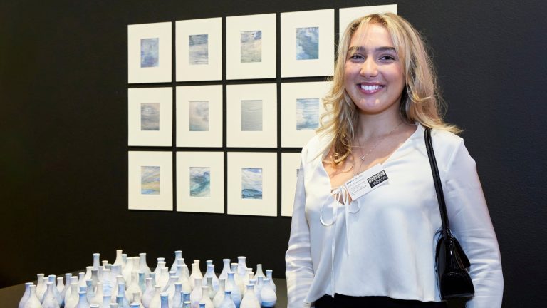 ‘Hellenic Echoes’ major work by teenager Eleni Dimitropoulos on display at the Art Gallery of NSW