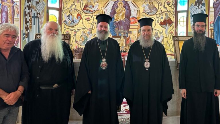 Archbishop Makarios of Australia travelling to Mount Athos in Greece