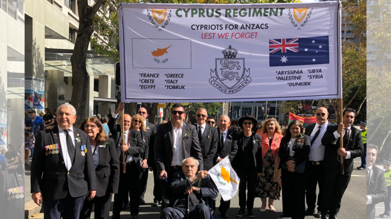 103-year-old veteran leads Cypriots at ANZAC Day march in Sydney