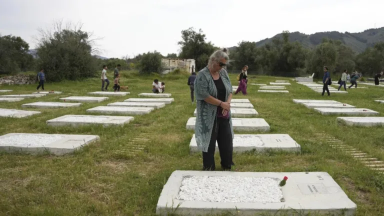 Neglected migrant cemetery on Lesvos island gets overhauled