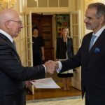 The new Ambassador of Greece in Australia, Stavros Venizelos, has officially been sworn in by the Honourable Governor-General of the Commonwealth of Australia, David Hurley