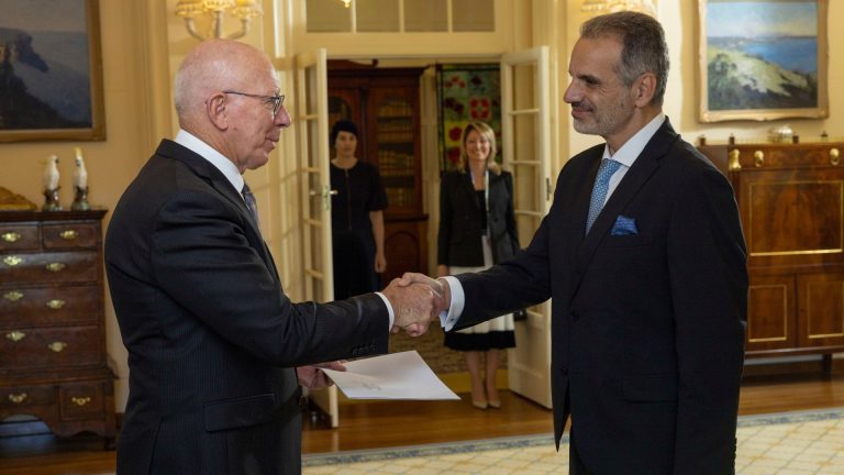 New Ambassador of Greece in Australia Stavros Venizelos sworn in