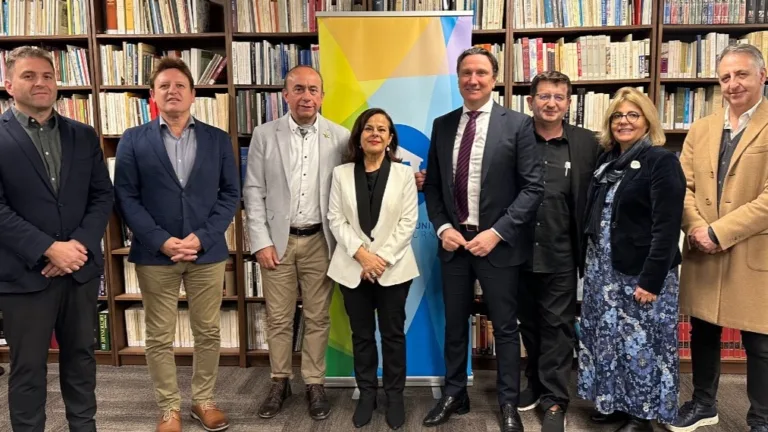 GCM Board meet with President of Tashkent Greek Community